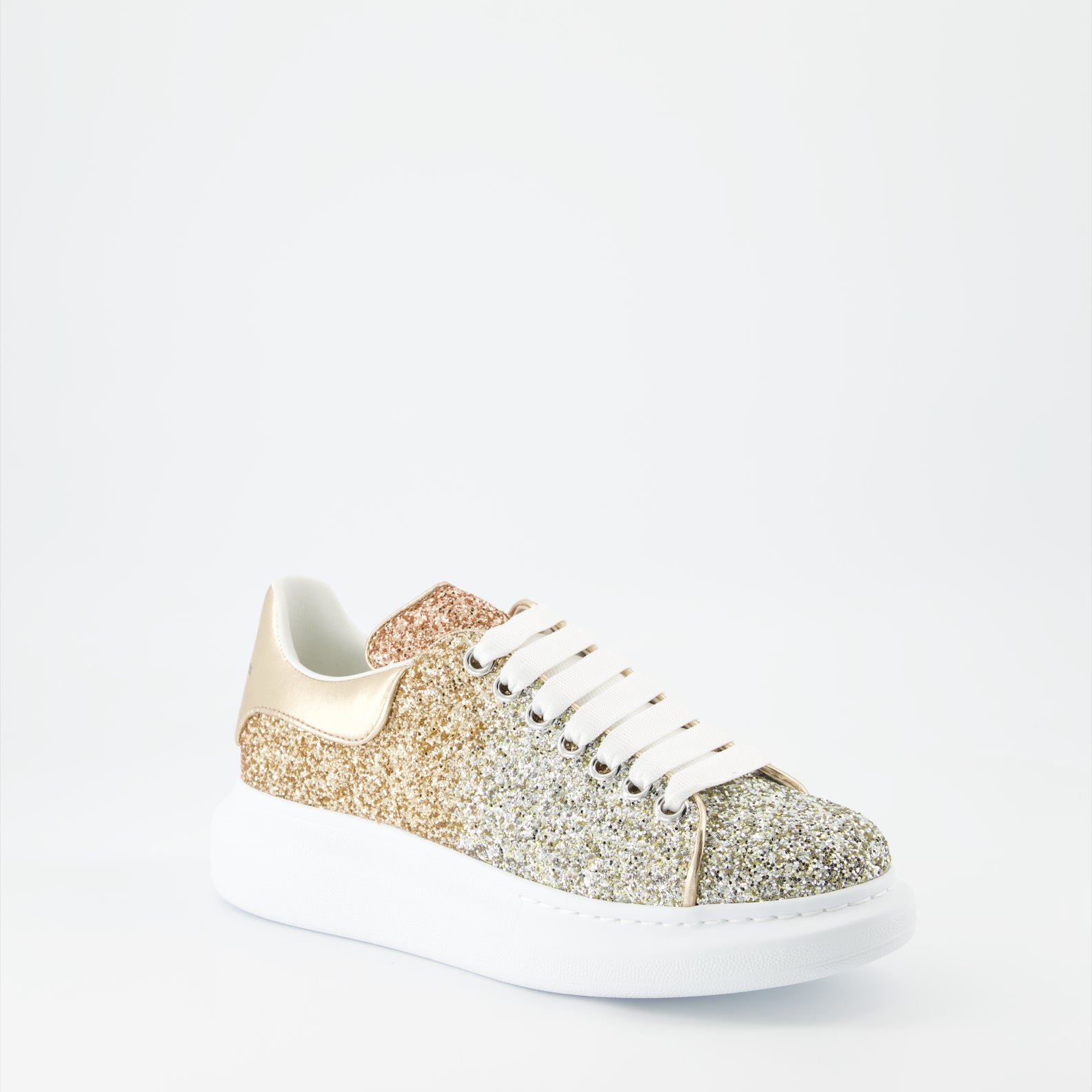 Sneaker Baskets oversize Alexander McQueen Oro Femme