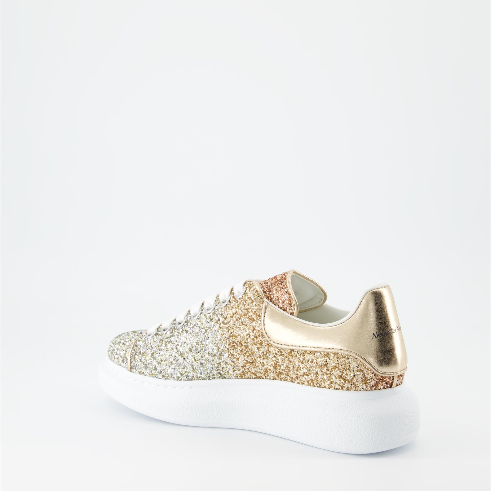 Sneaker Baskets oversize Alexander McQueen Oro Femme