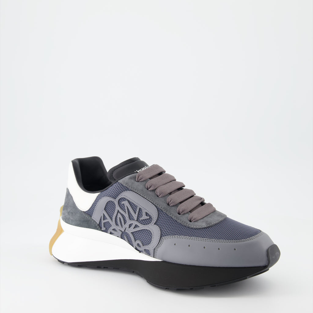 Sneakers Baskets Sprint Runner Alexander McQueen Blu Homme