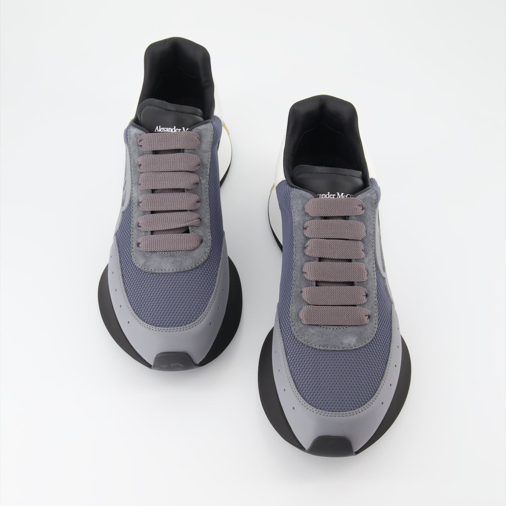 Sneakers Baskets Sprint Runner Alexander McQueen Blu Homme