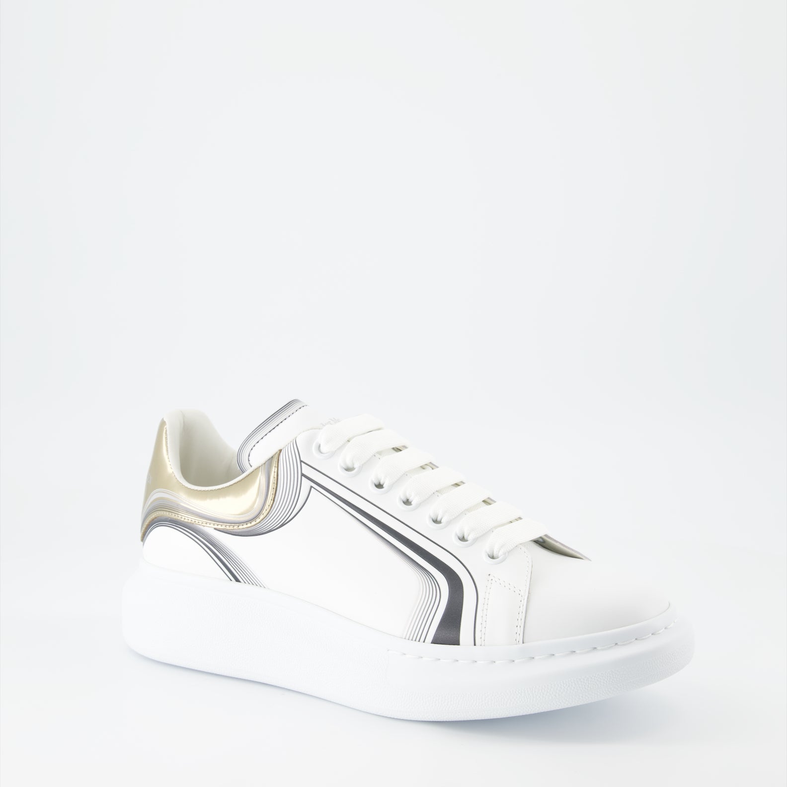 Sneaker Baskets oversize Alexander McQueen Blanco Homme
