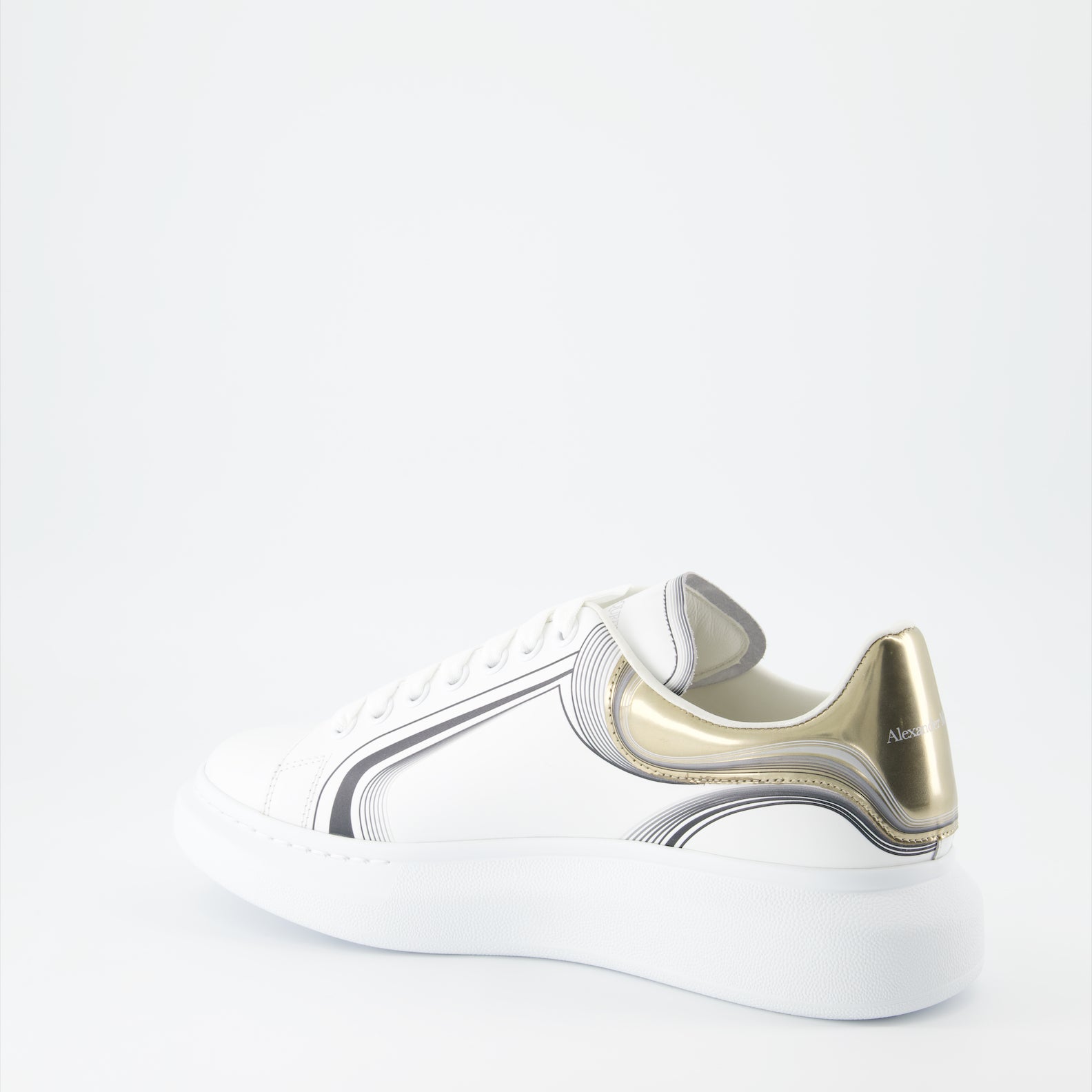 Sneaker Baskets oversize Alexander McQueen Blanco Homme
