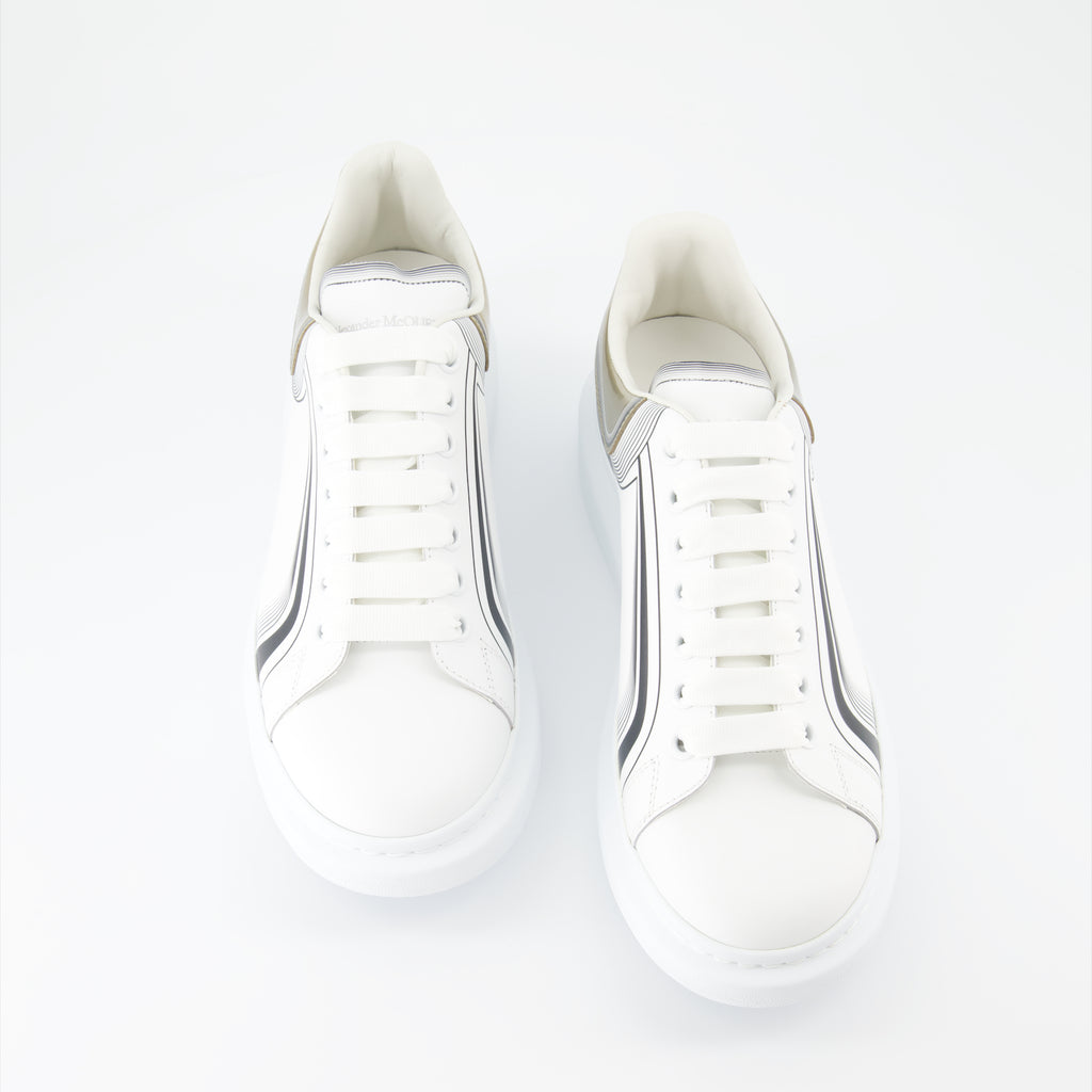 Sneaker Baskets oversize Alexander McQueen Blanco Homme