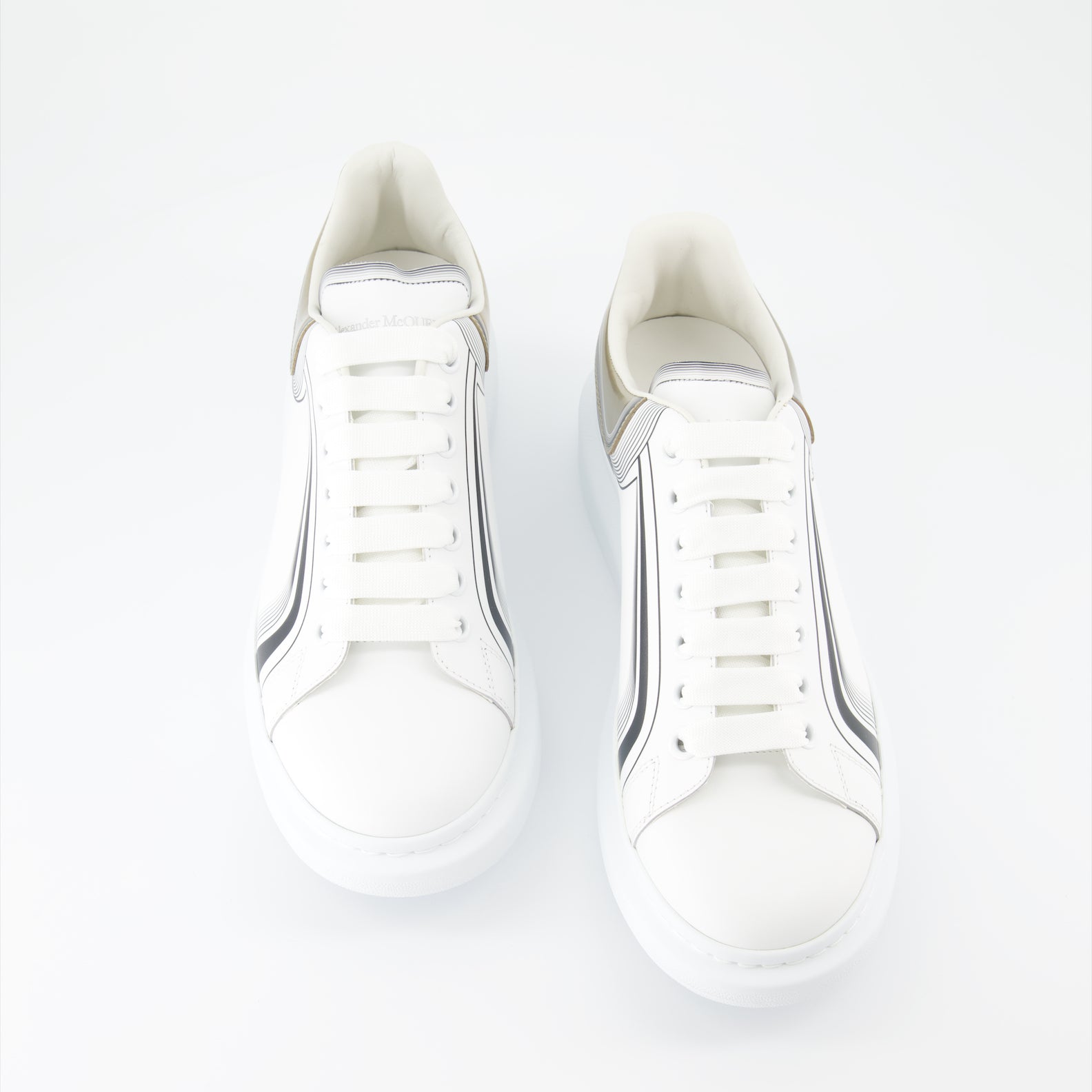 Sneaker Baskets oversize Alexander McQueen Blanco Homme
