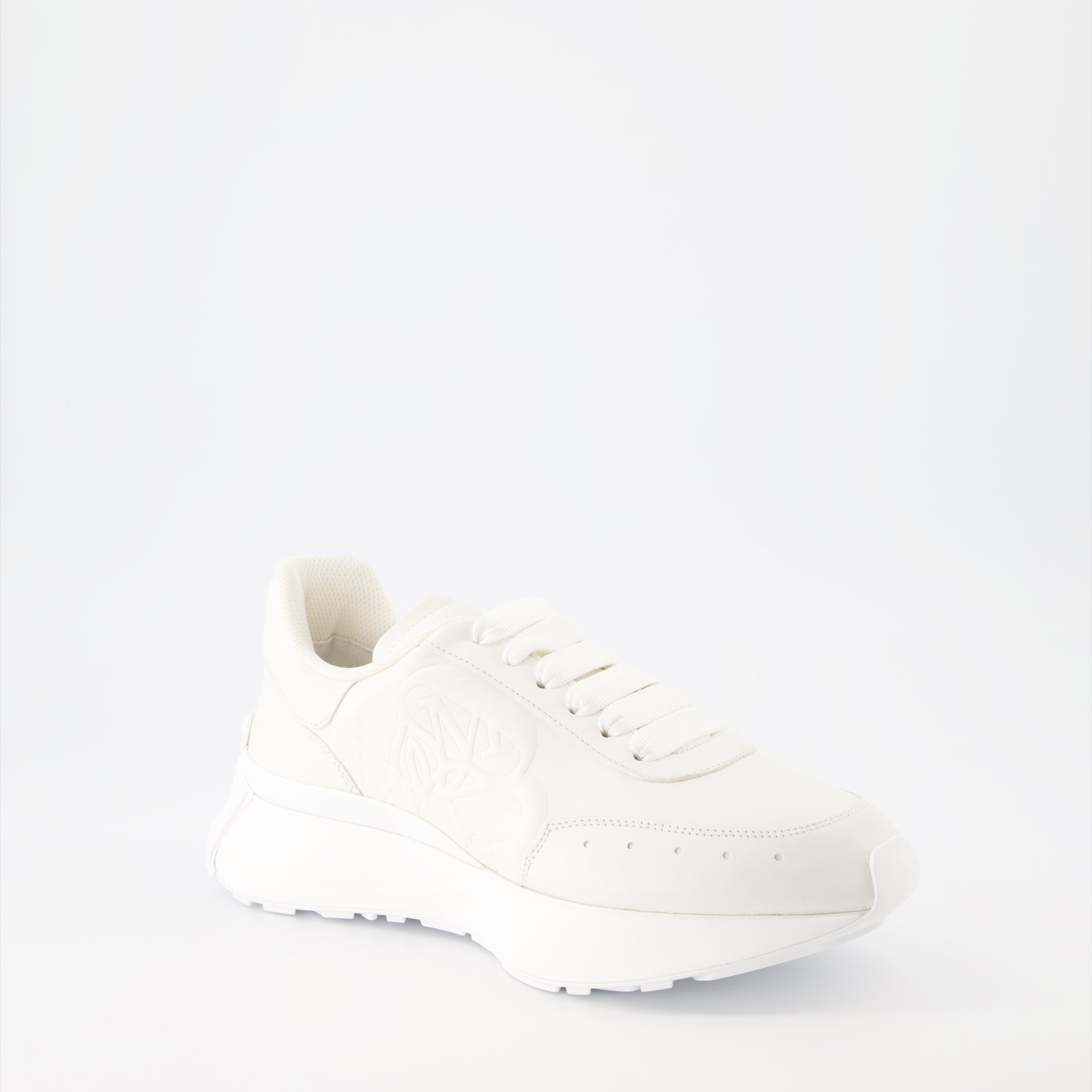 Sneakers Baskets Sprint Runner Alexander McQueen Bianco Femme