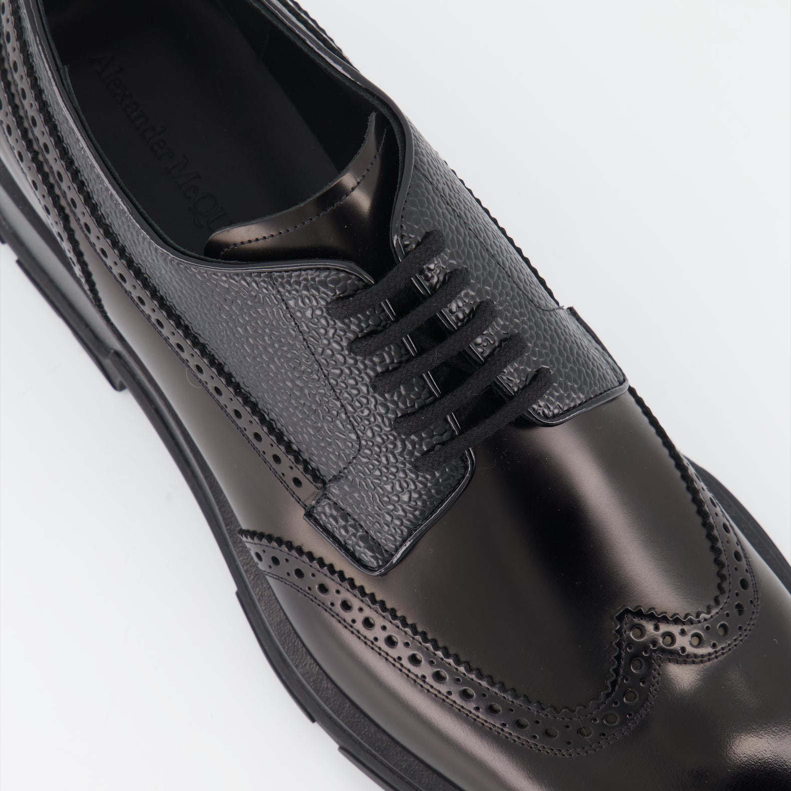 Scarpe eleganti Derbies Punk Alexander McQueen Nero Homme
