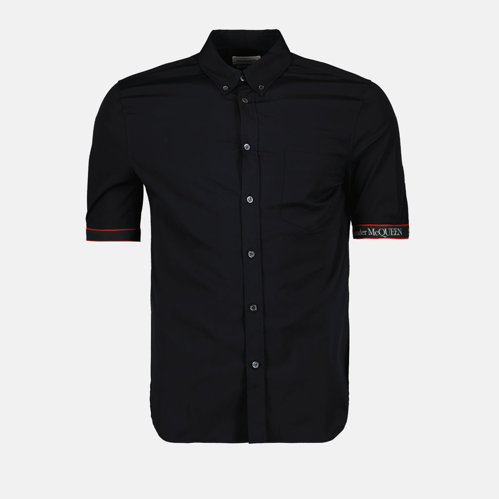 Shirts Band logo shirt Alexander McQueen Black Man