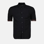 Shirts Band logo shirt Alexander McQueen Black Man