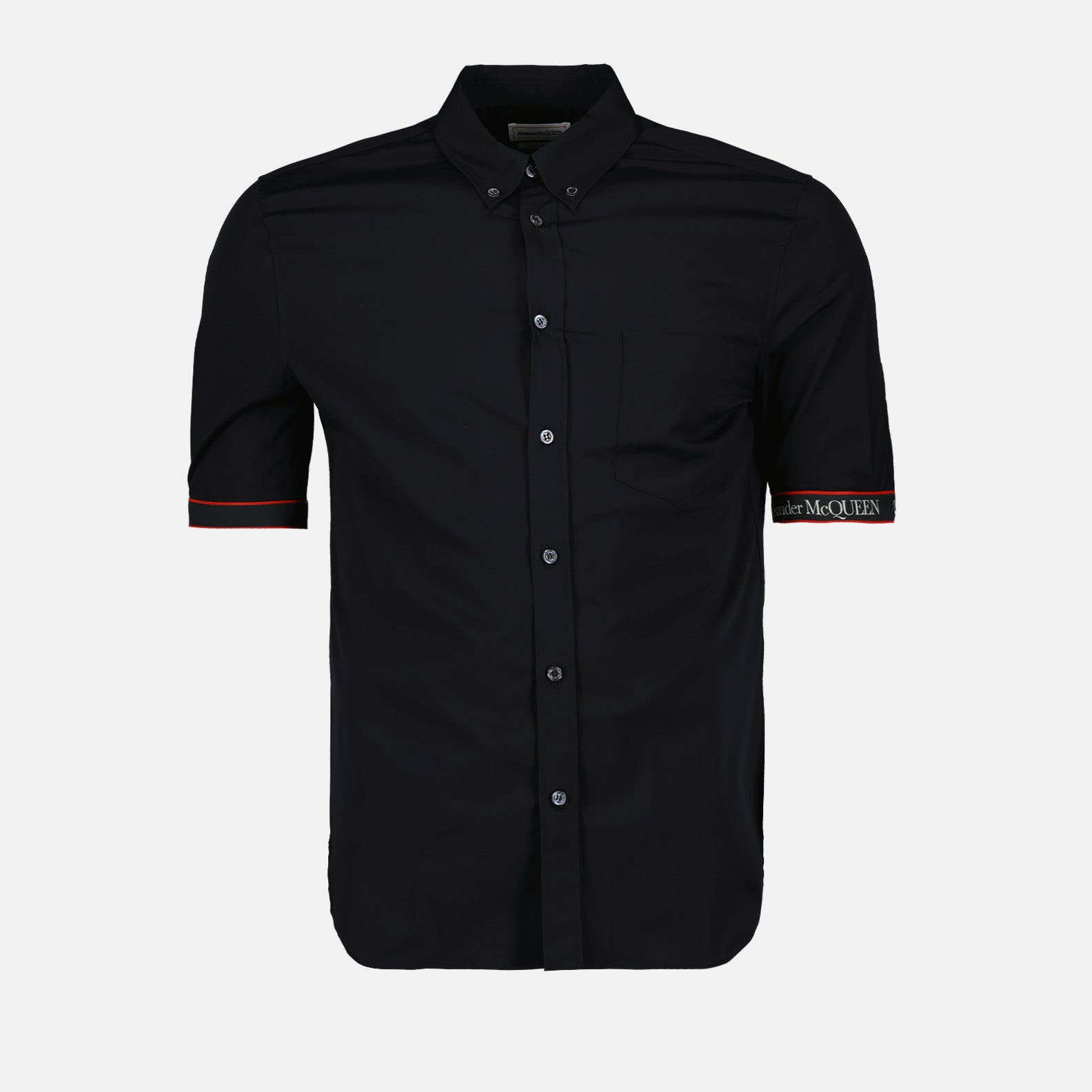 Shirts Band logo shirt Alexander McQueen Black Man