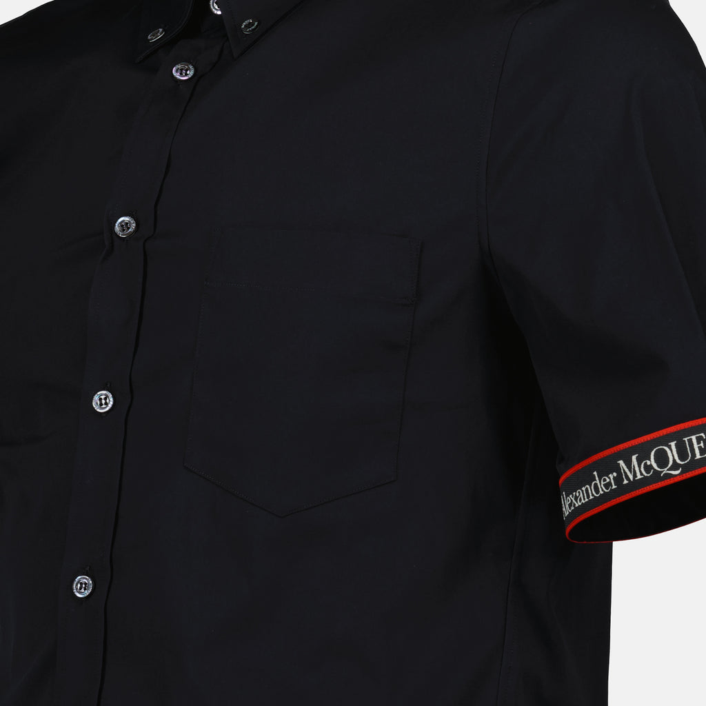 Shirts Band logo shirt Alexander McQueen Black Man