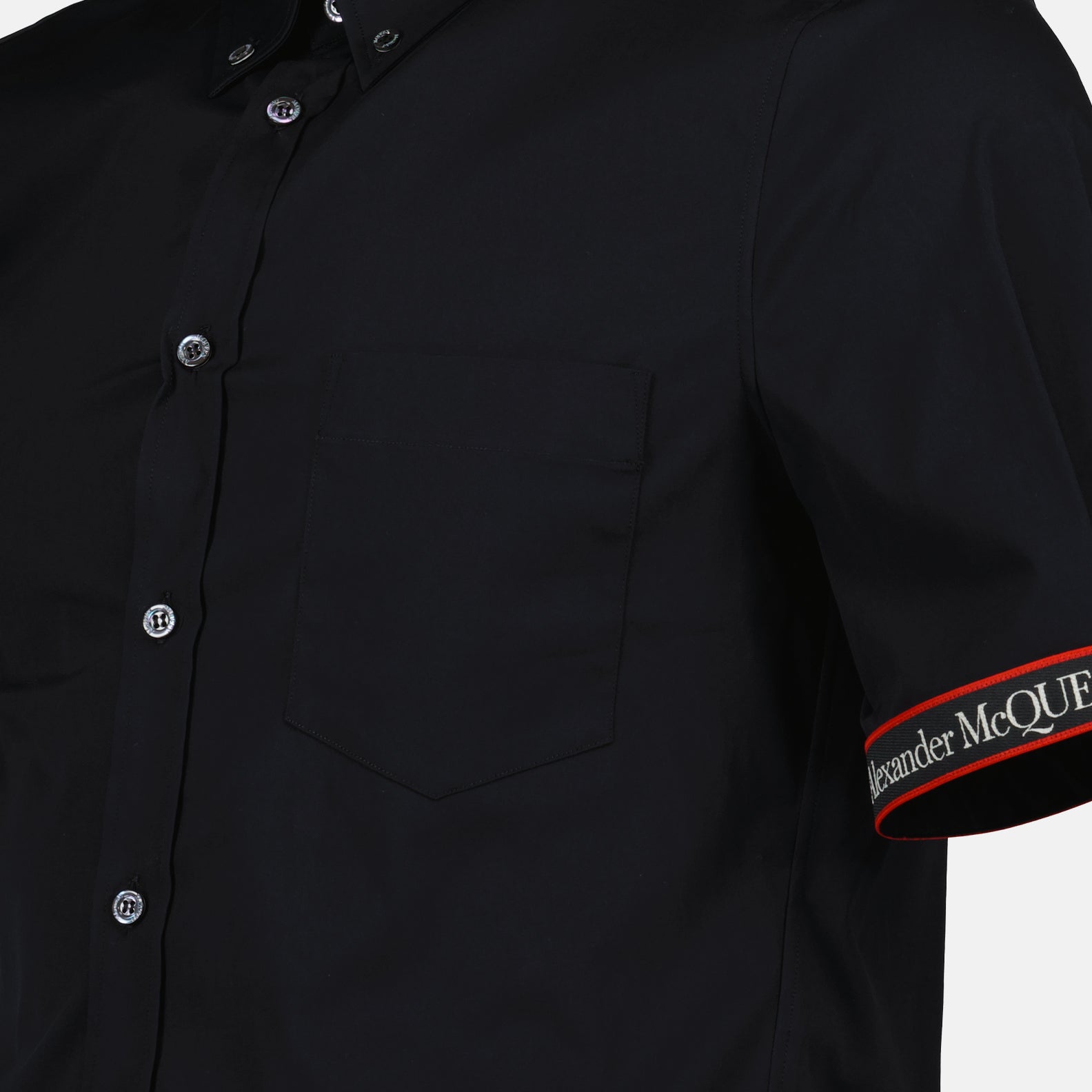 Shirts Band logo shirt Alexander McQueen Black Man