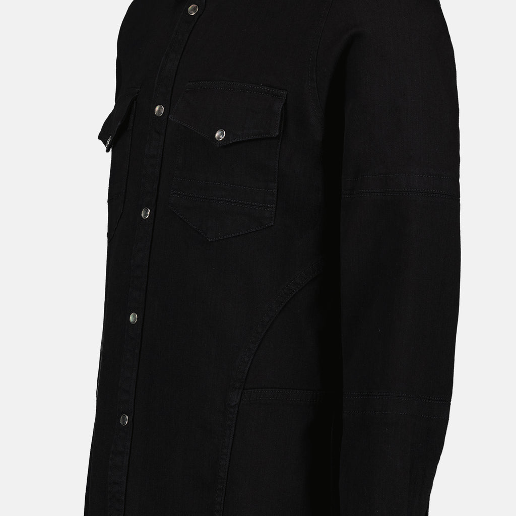 Hemden Chemise en denim Alexander McQueen Schwarz Homme