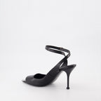 Scarpe aperte Sandales à talon Punk Alexander McQueen Nero Femme