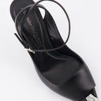 Scarpe aperte Sandales à talon Punk Alexander McQueen Nero Femme