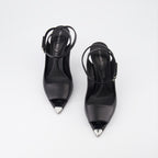 Scarpe aperte Sandales à talon Punk Alexander McQueen Nero Femme