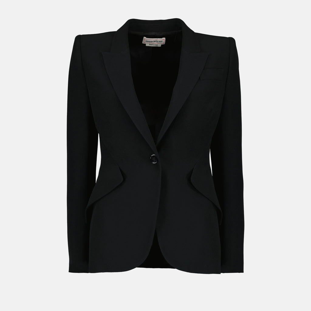 Vestes Veste blazer Alexander McQueen Noir Femme