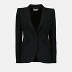 Vestes Veste blazer Alexander McQueen Noir Femme