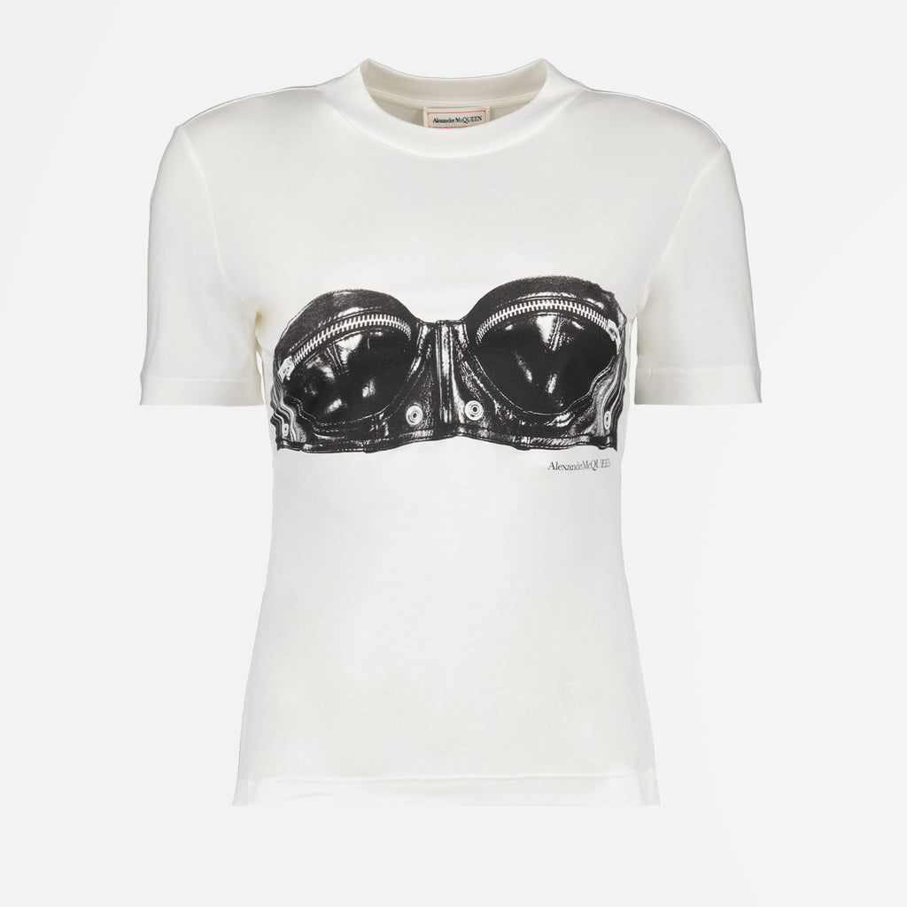 T-shirts Biker T-shirt Alexander McQueen White Women