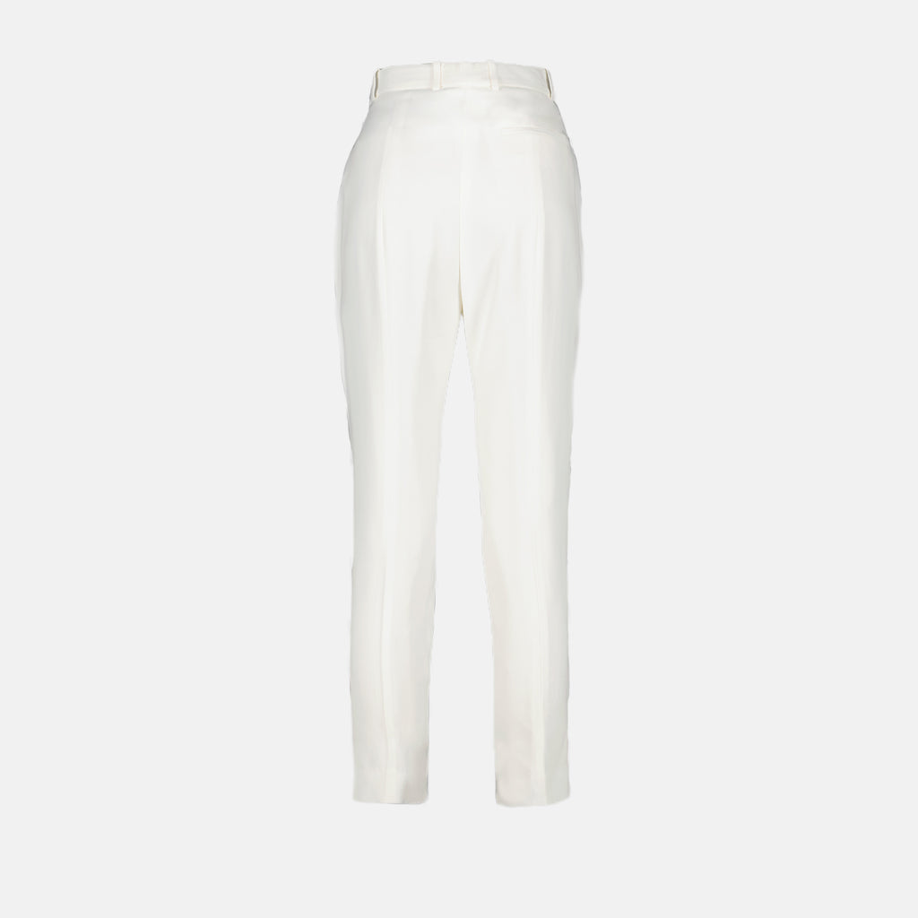 Pants Cigarette pants Alexander McQueen White Women