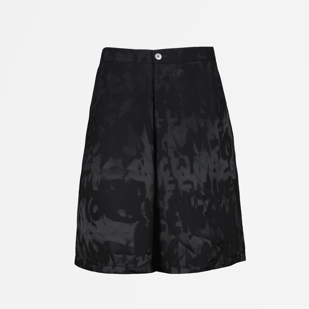 Shorts Short Graffiti Alexander McQueen Noir Homme