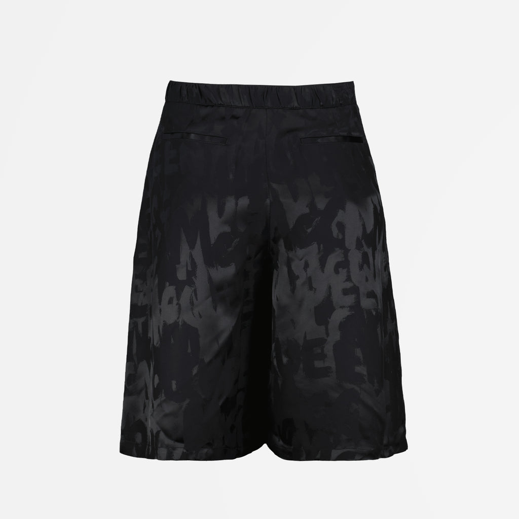 Shorts Short Graffiti Alexander McQueen Noir Homme