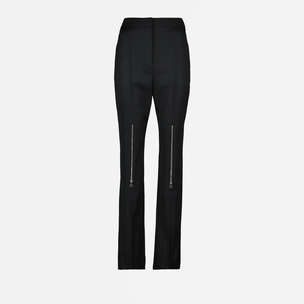 Pantaloni Pantaloni Cigarette Alexander McQueen Nero Femme