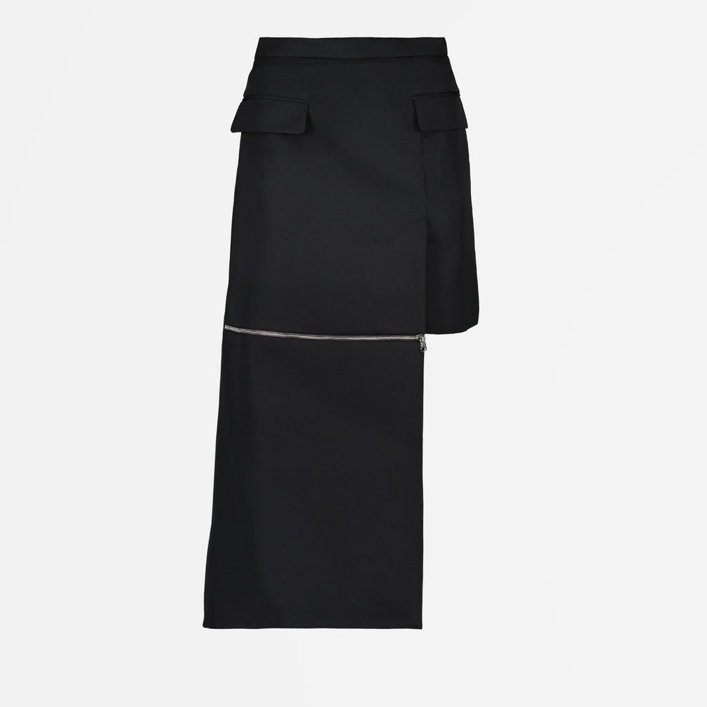 Skirts Split Skirt Alexander McQueen Black Women