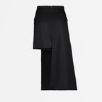 Röcke Geteilte Rock Alexander McQueen Schwarz Femme