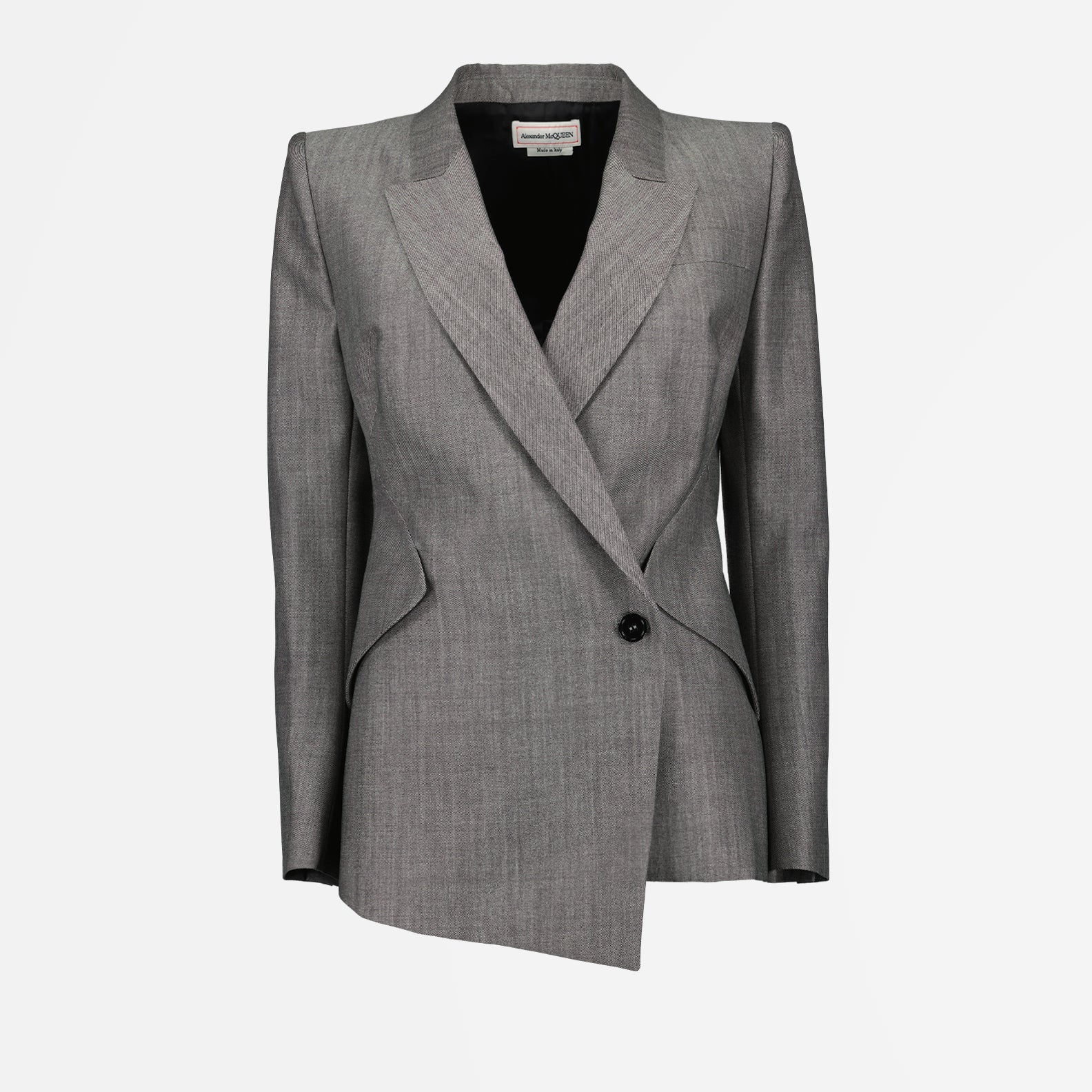 재킷 Blazer en laine Alexander McQueen 회색 Femme