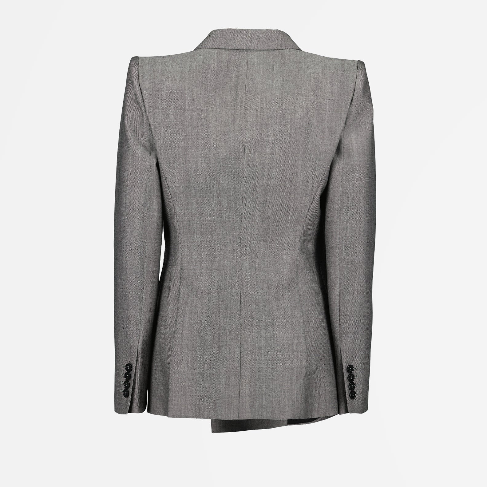 재킷 Blazer en laine Alexander McQueen 회색 Femme