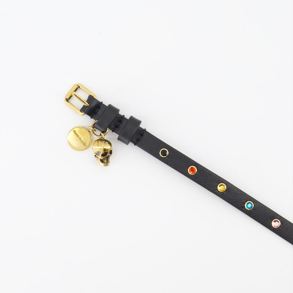 Joias Bracelet Skull Alexander McQueen Preto Femme