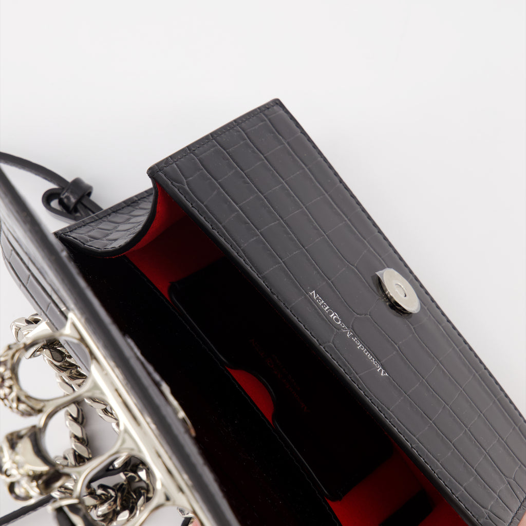 Sacs bandoulière Sac mini Jewelled Satchel Alexander McQueen Noir Femme