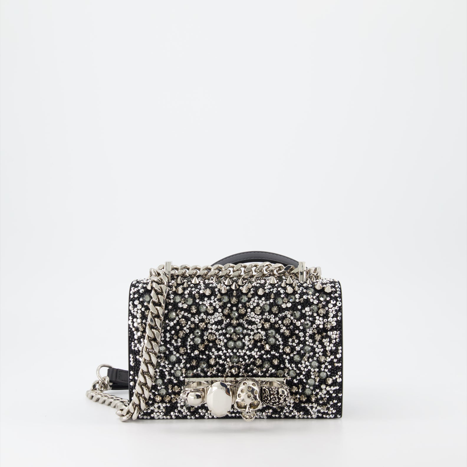 크로스백 Sac Jewelled satchel Alexander McQueen 검은색 Femme