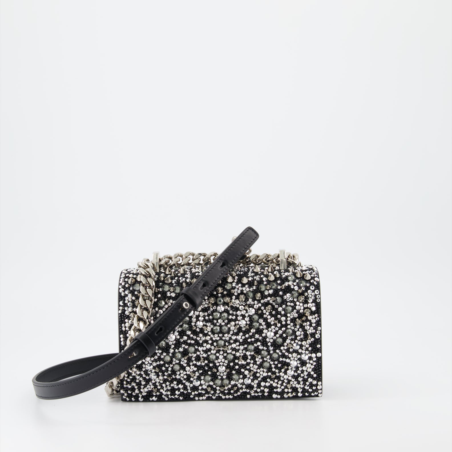 크로스백 Sac Jewelled satchel Alexander McQueen 검은색 Femme