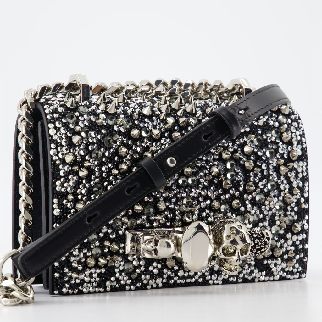 크로스백 Sac Jewelled satchel Alexander McQueen 검은색 Femme