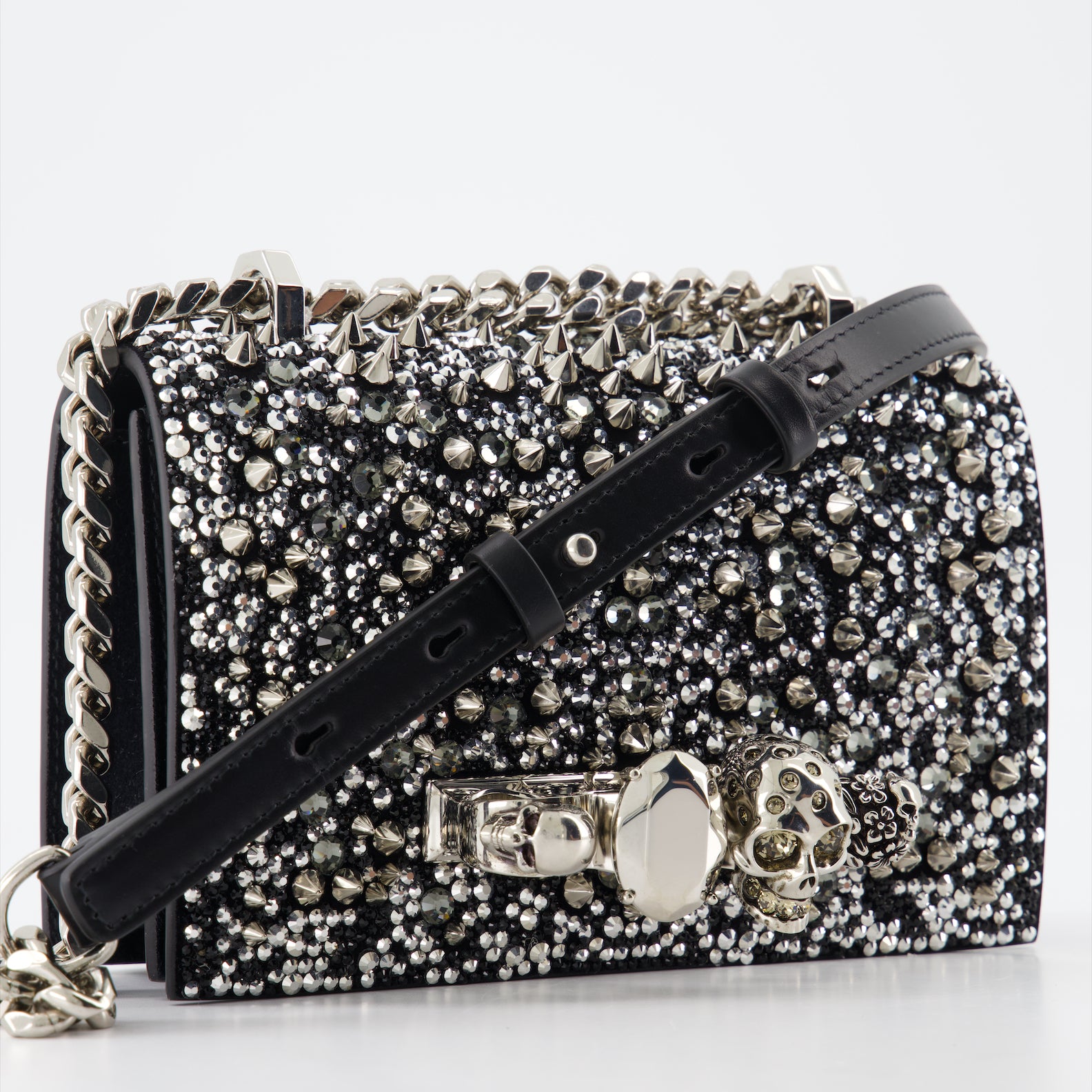 크로스백 Sac Jewelled satchel Alexander McQueen 검은색 Femme
