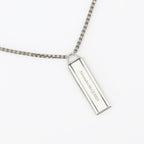 Gioielli Collier Enamel Tag Alexander McQueen Argento Homme