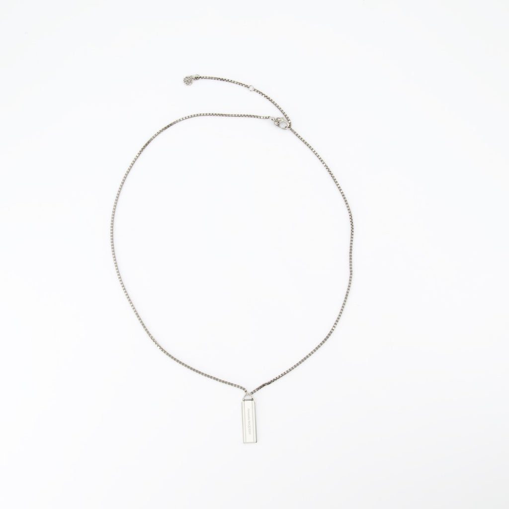 Gioielli Collier Enamel Tag Alexander McQueen Argento Homme
