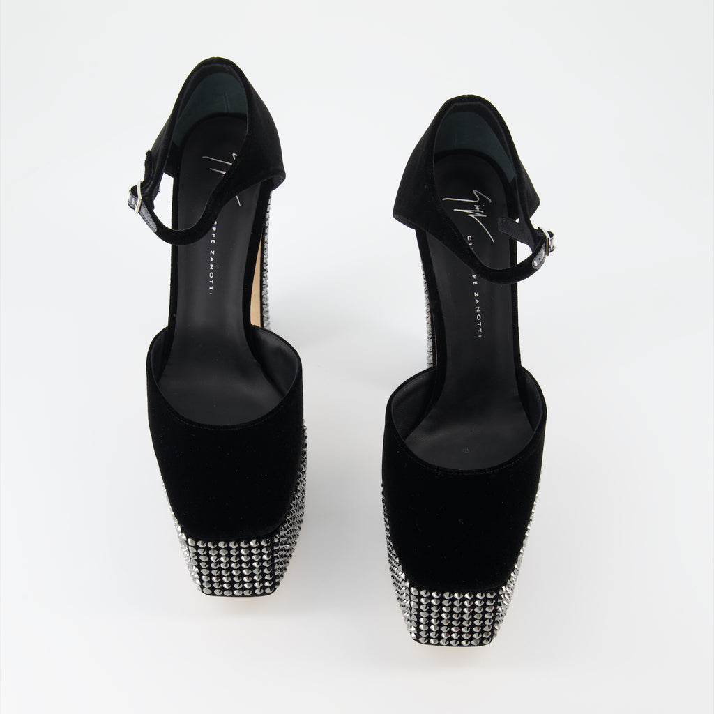 Heels Bebe Strass Pumps Giuseppe Zanotti Black Women