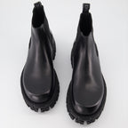 Boots and ankle boots Greca Chelsea Boots Versace Black Man