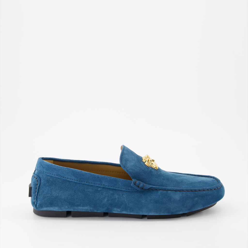 Loafer Mocassins Driver La Medusa Versace Blau Homme
