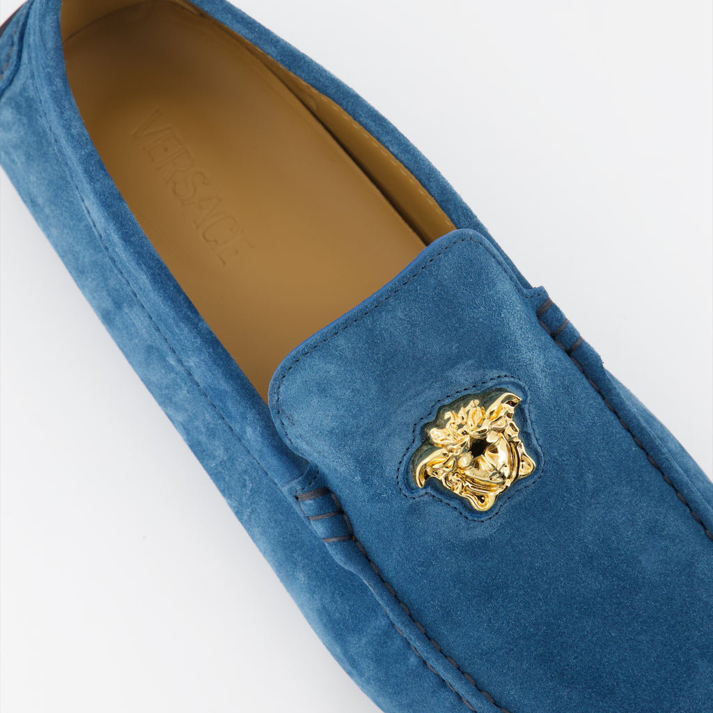 Loafer Mocassins Driver La Medusa Versace Blau Homme