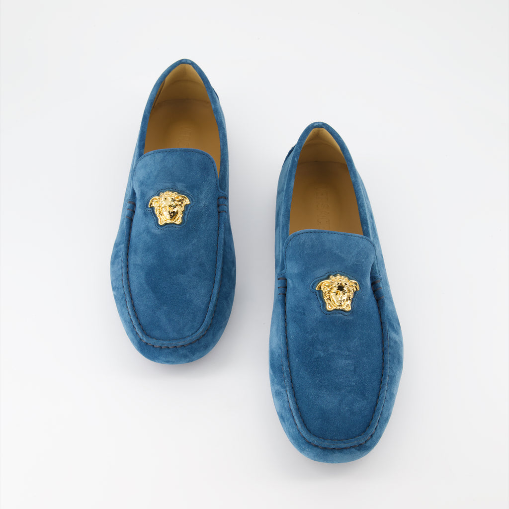 Loafer Mocassins Driver La Medusa Versace Blau Homme