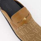 Chaussures ouvertes Mules Versace Allover Medusa Versace Marron Homme