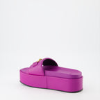 Sapatos abertos Sandales à plateforme Medusa Versace Roxo Femme