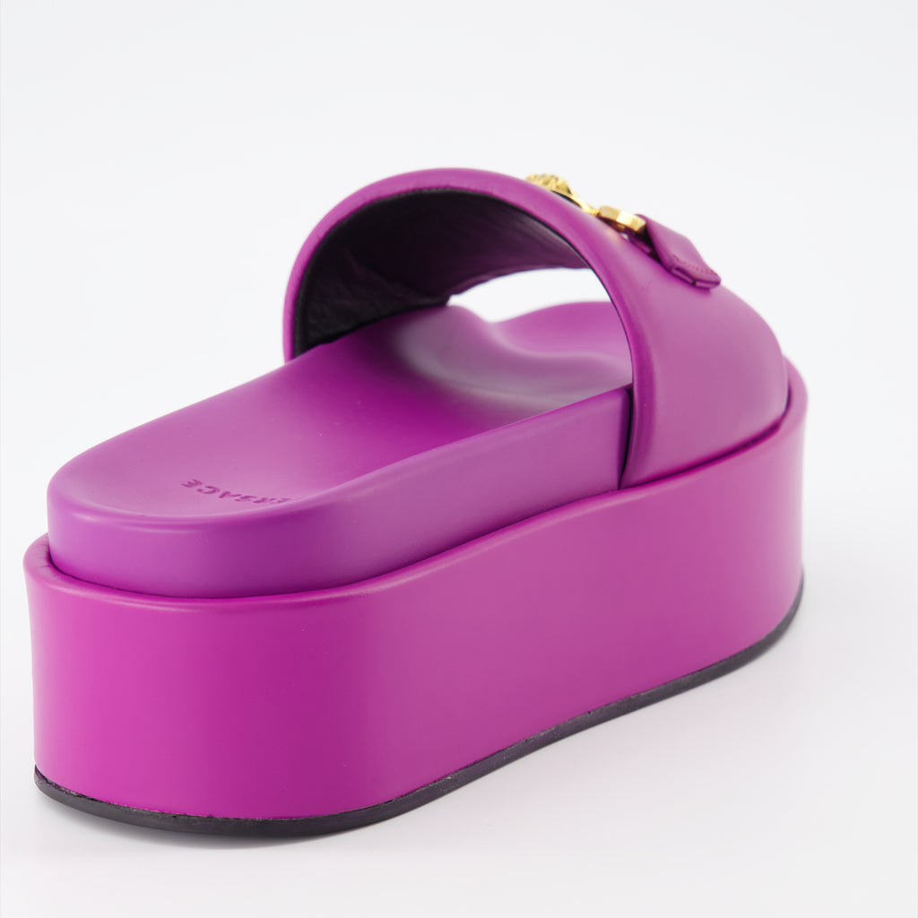 Sapatos abertos Sandales à plateforme Medusa Versace Roxo Femme