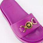 Sapatos abertos Sandales à plateforme Medusa Versace Roxo Femme