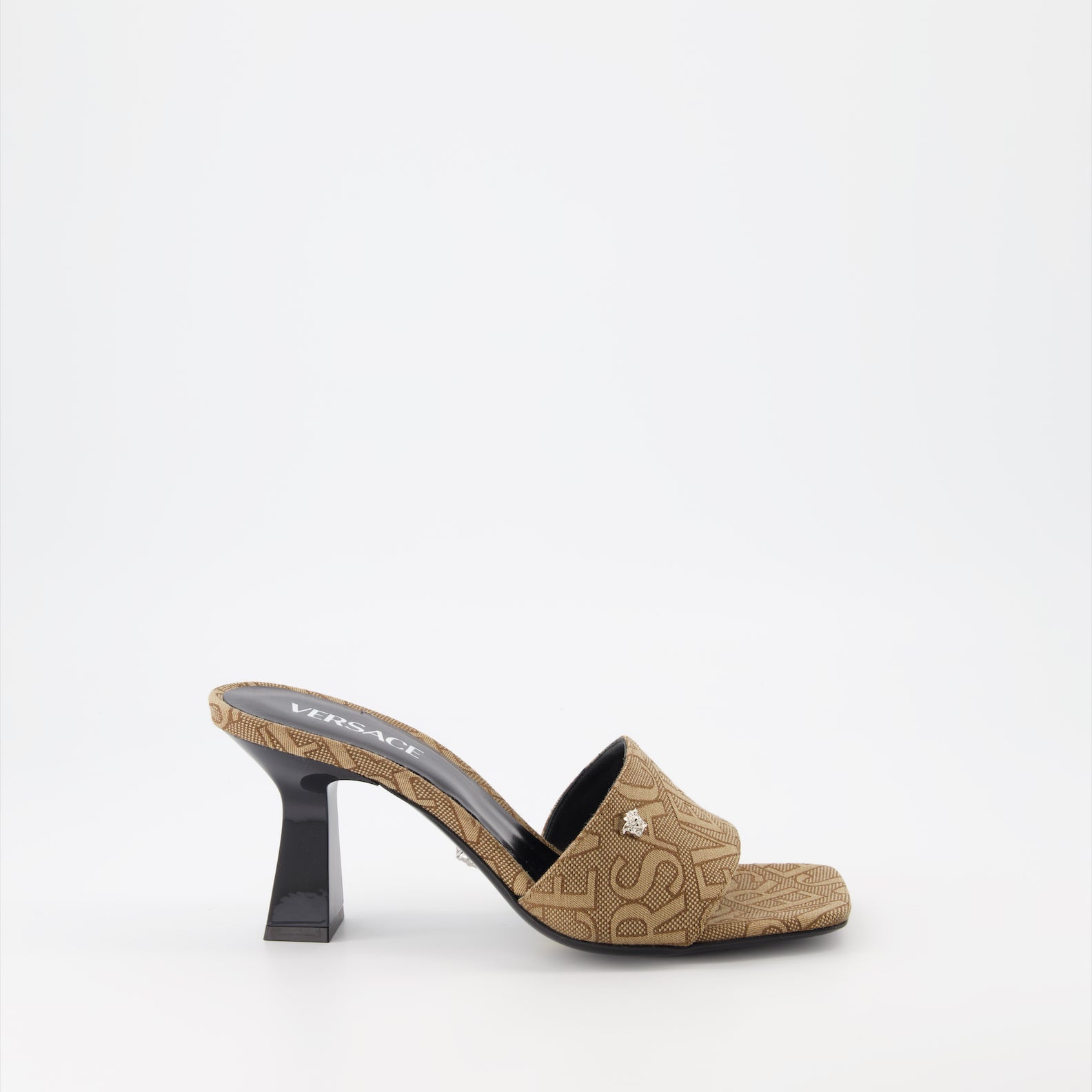 Offene schuhe Mules monogrammées Versace Beige Femme