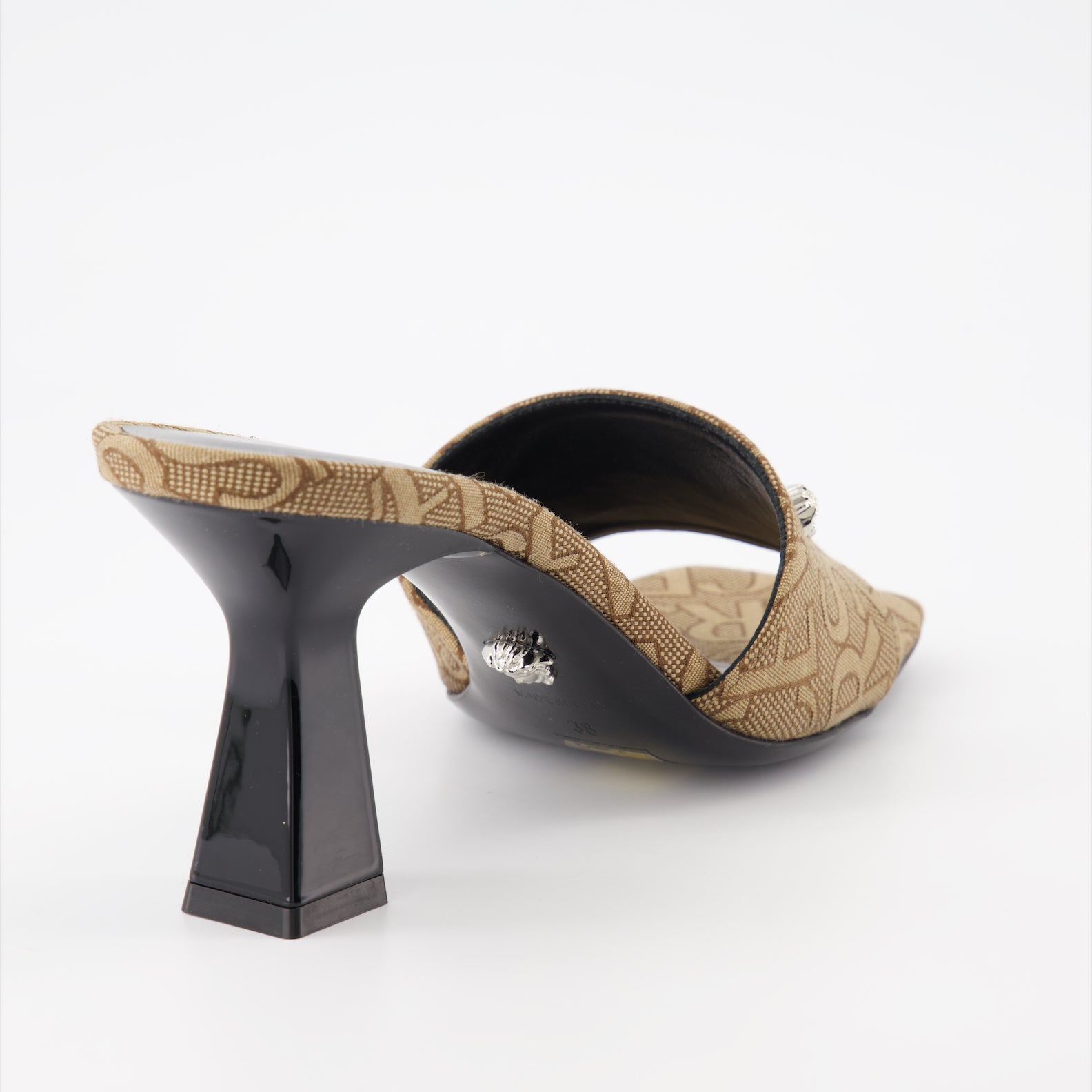 Offene schuhe Mules monogrammées Versace Beige Femme