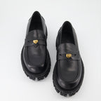 Loafers Greca Portico Loafers Versace Black Man